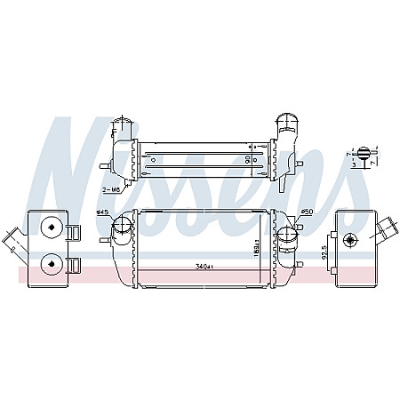 Admisie racitor de aer Supply air cooler KIA SPORTAGE IV 1.6 09.15-09.22 NISSENS NIS 961495