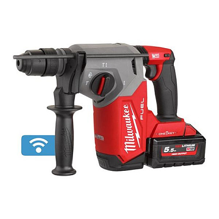 Ciocan perforator (acumulator) Hammer power supply: battery-powered impact-rotary SDS plus M18 ONEFHX-552X impact power: 26J 2x Li-Ion MILWAUKEE 4933478504
