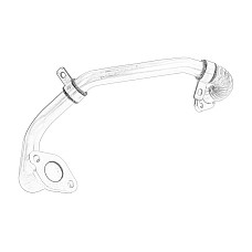 Conducta tubulara, Supapa-AGR Conducta de recirculare fumului evacuare MERCEDES OE MERCEDES 642 140 21 08