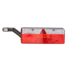 Stop spate Rear lamp L EUROPOINT III LED 24V with indicator with fog light reversing light with stop light triangular reflector with extension arm lamp connector: ASS2.1 7PIN ASPOCK A25-7020-707