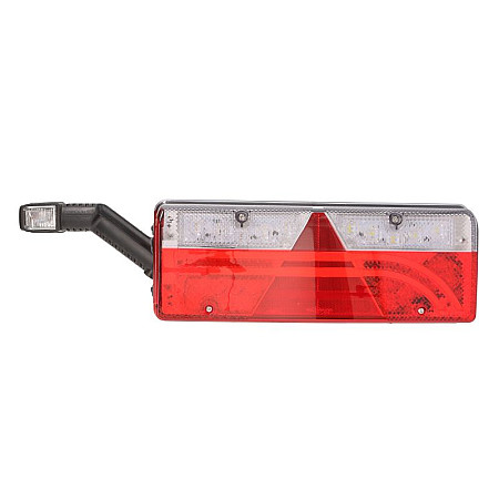 Stop spate Rear lamp L EUROPOINT III LED 24V with indicator with fog light reversing light with stop light triangular reflector with extension arm lamp connector: ASS2.1 7PIN ASPOCK A25-7020-707