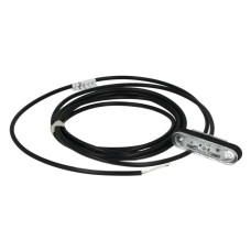 Lampa gabarit Outline marker lights L/R POSIPOINT II white LED height 243mm width 814mm depth 20mm embossed hose length 3500 12/24V POSIPOINT II ASPOCK A31-7100-017