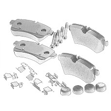 Set placute de frana Spate IVECO DAILY III DAILY IV DAILY V DAILY VI 2.3D/3.0CNG/3.0D 09.02- OE IVECO 42555917