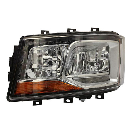 Far Headlamp L H7/H7 electric with motor insert colour: chromium-plated indicator colour: orange SCANIA LPGRS 06.17- GIANT 131-SC06310EL