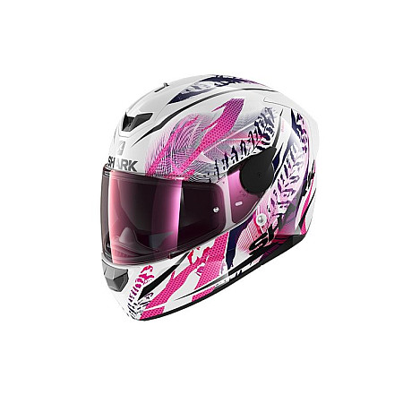Cati integrale Casca casca cu fata intreaga SHARK D-SKWAL 2 SHIGAN culoare alb/roz marime XL SHARK HE4038E-WKV-XL