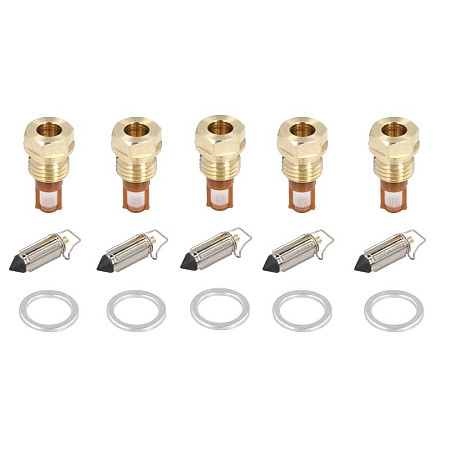Cui poantou Carburettor needle valve with a socket quantity per packaging:5pcs HONDA NT VF VT 650-1100 1982-1991 TOURMAX FVS-104/5