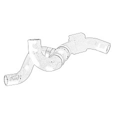 Cuplaj conducta lichid racire Coolant hose AUDI A1 A3 Q2 Q3 TT SEAT ALHAMBRA ARONA ATECA IBIZA V LEON LEON SC LEON ST SKODA KAROQ KODIAQ OCTAVIA III RAPID SCALA SUPERB III YETI 1.6D/2.0D 07.12- OE VW 04L 122 073D