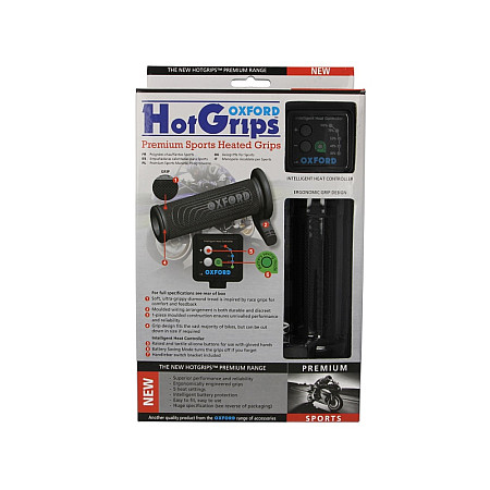 Miner Manere incalzite de ghidon diametru 22mm lungime 123mm Culoare drum negru HotGrips PREMIUM SPORTS cu termostat OXFORD OF692