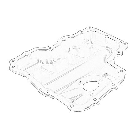 Baie de ulei with holes for oil level sensor AUDI A1 SEAT IBIZA IV IBIZA IV SC IBIZA IV ST TOLEDO IV SKODA FABIA III RAPID VW POLO V 1.4D 02.14- OE SKODA 04B 103 602E