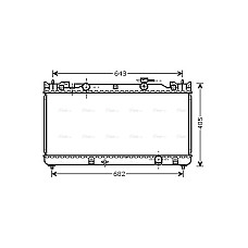 Radiator, racire motor Engine radiator  TOYOTA CAMRY SOLARA 2.0/2.4 08.01-11.08 AVA COOLING TO2341 AVA