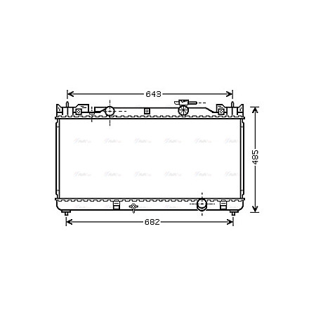 Radiator, racire motor Engine radiator  TOYOTA CAMRY SOLARA 2.0/2.4 08.01-11.08 AVA COOLING TO2341 AVA