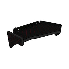 Raft interior cabina ofer Raftul cabinei Panou LED lumina alba mijloc mijloc culoare: negru/rosu serie: ELEGANCE SCANIA F-CORE F-CORE FT31 BLACK/RED