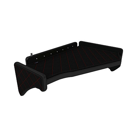 Raft interior cabina ofer Raftul cabinei Panou LED lumina alba mijloc mijloc culoare: negru/rosu serie: ELEGANCE SCANIA F-CORE F-CORE FT31 BLACK/RED
