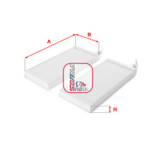 Filtru, aer habitaclu Filtru habitaclu MERCEDES CITAN MIXTO DOUBLE CABIN CITAN MPV CITAN/MINIVAN W415 NISSAN NV250 NV400 OPEL MOVANO B RENAULT KANGOO BE BOP 1.2-Electric 02.08- SOFIMA S3164C