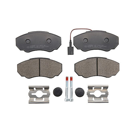 Set placute de frana Fata cu senzor de uzura integrat cu suplimente  CITROEN JUMPER I FIAT DUCATO PEUGEOT BOXER 1.9D-3.0D 03.94- BRECK 23917 00 703 10