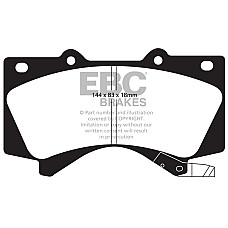 Set placute frana,frana disc Brake pads - tuning Blue Stuff road approval LEXUS LX TOYOTA LAND CRUISER 100 LAND CRUISER 200 4.5D-5.7 01.98- EBC POLSKA DP51815NDX