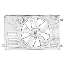 Ventilator, radiator Radiator fan  FORD TOURNEO CUSTOM V362 TRANSIT V363 2.0D/2.2D 04.12- OE FORD 2192892