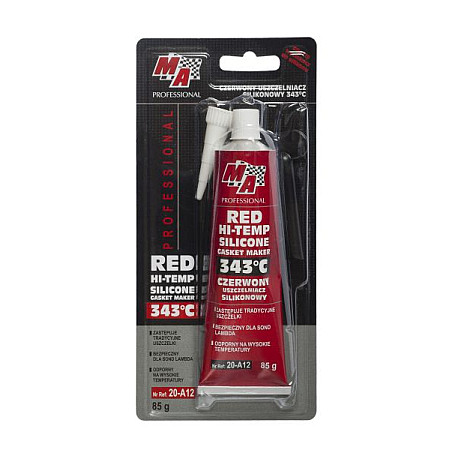 Material de etansare Silicon de etansare etansare 85g culoare: Rosu rezistent la Lichid racire Uleiuri de motor -54/343C MA PROFESSIONAL MA 20-A12