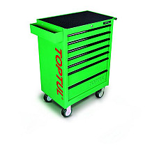Carucior cu scule Carucior/cutie pentru scule numar sertare: 7 serie: GENERAL culoare: verde latime: 687mm adancime: 459mm inaltime: 995mm TOPTUL TCAA0701