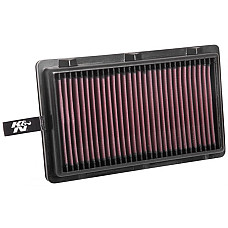 Panou de filtrare (cartus) Sports air filter - Panel Square dl.: 286mm szer.: 173mm wys.:38mm  HYUNDAI TUCSON TUCSON/SUV KIA SPORTAGE II SPORTAGE III SPORTAGE IV 1.6D-2.0DH 09.04- K&amp;N FILTERS 33-3125