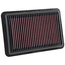 Panou de filtrare (cartus) Sports air filter - Panel Square dl.: 241mm szer.: 164mm wys.:25mm  HYUNDAI ELANTRA IV ELANTRA VI ELANTRA VII I30 KONA KONA/SUV KIA CEE'D CEED CERATO II 1.0-Electric 01.09- K&amp;N FILTERS 33-5050