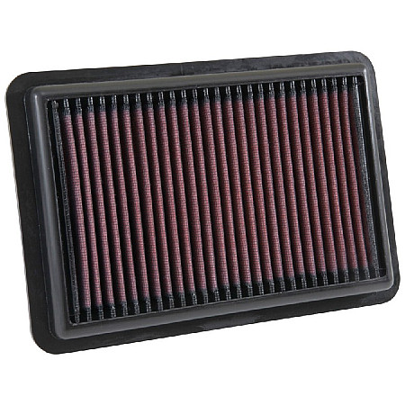 Panou de filtrare (cartus) Sports air filter - Panel Square dl.: 241mm szer.: 164mm wys.:25mm  HYUNDAI ELANTRA IV ELANTRA VI ELANTRA VII I30 KONA KONA/SUV KIA CEE'D CEED CERATO II 1.0-Electric 01.09- K&amp;N FILTERS 33-5050