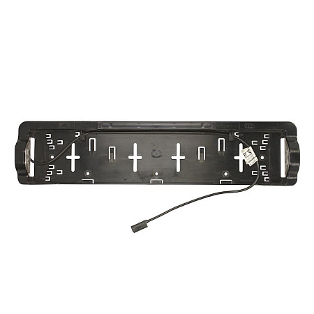 Rama pentru numar de inmatriculare Registration plate frame height: 150mm width: 633mm thickness: 60mm with plate lighting 24V hose length 1000mm LED wire with clasp for flat wire ASPOCK A36-3764-017