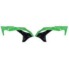 Kituri de plastic Radiator covers colour Black/Green KAWASAKI KX 250 2017-2020 CEMOTO 8412300006 CEM
