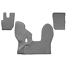 Covor compartiment picioare F-CORE pe intregul etaj cantitate in set 3 szt. material - piele matlasata eko culoare - gri pentru transmisie manuala DAF CF 05.13- F-CORE F-CORE FL40 GRAY