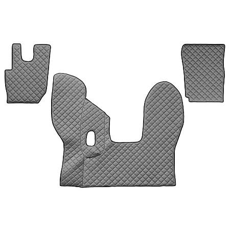 Covor compartiment picioare F-CORE pe intregul etaj cantitate in set 3 szt. material - piele matlasata eko culoare - gri pentru transmisie manuala DAF CF 05.13- F-CORE F-CORE FL40 GRAY
