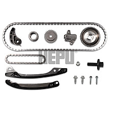 Chit lant de distributie Timing set chain + sprocket DACIA DUSTER NISSAN MICRA IV RENAULT GRAND SCENIC III MEGANE MEGANE III SCENIC III 1.0/1.2/1.4 02.09- HEPU HEP21-0509