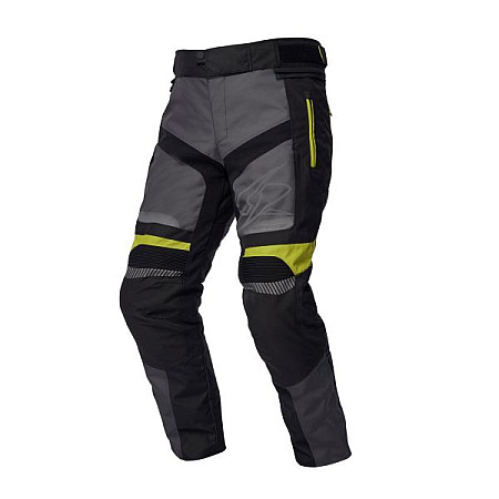 Pantaloni din material textil touring SPYKE MERIDIAN DRY TECNO culoare antracit negru fluorescent galben marimea 46 120742 10186 46
