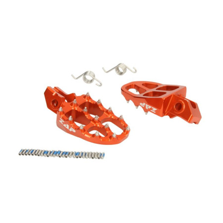 Suport picioare Foot rests and kickstands colour: Orange aluminium contains springs KTM KTM EXC SX SX-F 125/450 2016-2018 ZAP TECHNIX ZAP-EP502OR