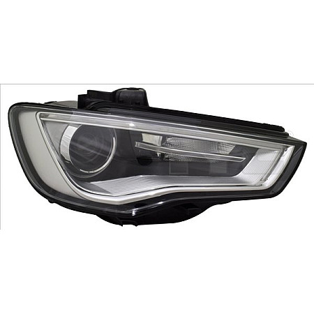 Far Lampa frontala Stanga D3S/LED electric cu motor culoare insert: cromat AUDI A3 -06.16 TYC TYC 20-14572-06-2
