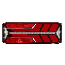 Stop spate Rear lamp L ECOLED III LED 24V with indicator with fog light reversing light with stop light parking light triangular reflector dynamic indicator connector: 4x 2PIN/ASS2 7PIN SMCG ASPOCK A25-4123-021
