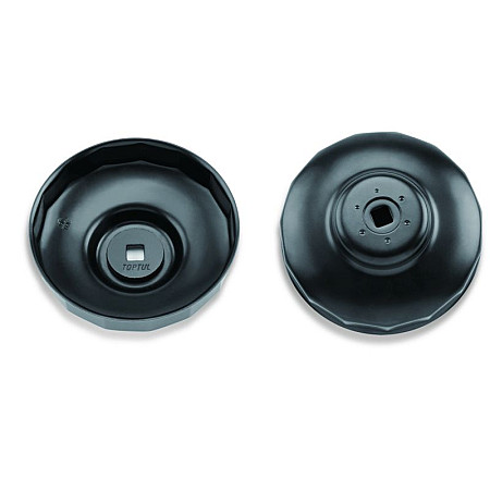 Cheie filtru ulei TOPTUL chei tubulare pentru filtre de ulei cu diametrul: 76mm numarul de dinti: 8 TOPTUL JDAH7608