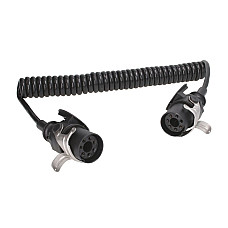 Cablu infasurat Sirma electrica spiralata lungime de lucru 45m lungime maxima 52m negru numar pini: 5 ABS TRUCKLIGHT EC-05-ABS-4.5M