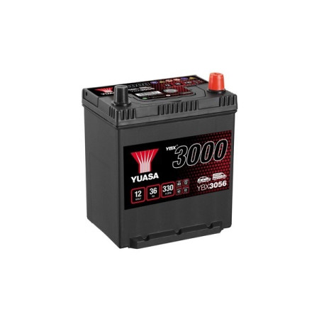 Acumulator Pornire Battery YUASA 12V 36Ah/330A YBX3000 SMF R+ standard 187x135x227 B00 starting YUASA YBX3056