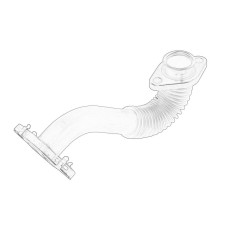 Conducta tubulara, Supapa-AGR Conducta de recirculare fumului evacuare cu garnitura NISSAN NV400 PRIMASTAR QASHQAI I X-TRAIL II X-TRAIL III OPEL MOVANO B VIVARO A RENAULT ESPACE IV 2.0D/2.3D 01.06- OE RENAULT 82 00 889 753