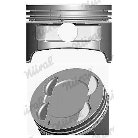 Piston 795 +0.50 FORD C-MAX FOCUS C-MAX FOCUS II MONDEO IV 1.6/1.6LPG 10.03-01.15 NURAL 87-141307-20
