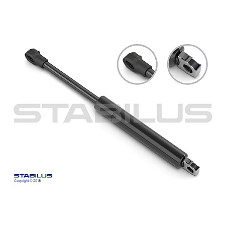Amortizor portbagaj Arcul cu gaz arcul cu gaz de incarcare Dreapta/Stanga lungime maxima: 242mm sUV:74mm MERCEDES SL R129 CABRIOLET 03.89-12.01 STABILUS STA2616BK
