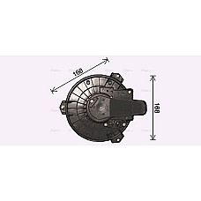 Electromotor, ventilatie interioara Suflanta de aer  LEXUS ES RX TOYOTA CAMRY HIGHLANDER / KLUGER VENZA 2.0-3.5H 01.06- AVA COOLING TO8751 AVA