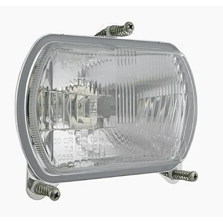 Far Headlamp L/R H4 main bulb seal insert colour: chromium-plated CASE IH 2000 FARM EICHER 3000 4000 WOTAN I FIAT 400 45-XX 50-XX 55-XX 60-XX 70-XX 72-XX 80-XX 82-XX FORD 3000 WESEM RGP2.52600.02