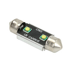 Bec incandescent LED light bulb LED 1pcs C5W 12V max. 6W light colour white socket type SV85-8 length: 36mm no road approval for vehicles with CAN-Bus M-TECH LB336W