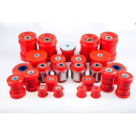 Bucsa suspensie Polyurethane bushings basic set 25pcs centric sleeves included no stabilizer sleeve L/R hardness: 80 Sha BMW 3 E36 09.90-11.98 MPBS 0800701C-PZ/80SHA