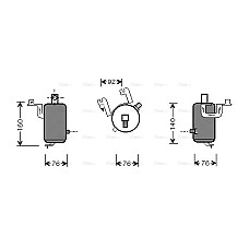 Uscator,aer conditionat Air conditioning drier CITROEN SAXO 1.0-Electric 02.96-04.04 AVA COOLING CND203 AVA