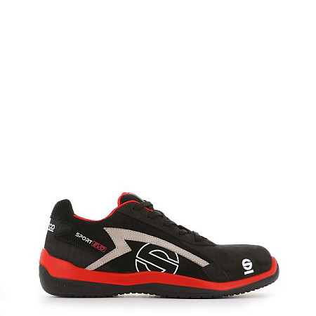 Protectia picioarelor SPARCO incaltaminte de protectie SPORT EVO marime: 42 categorie de protectie: S3 SRC material: piele intoarsa culoare: gri/negru/rosu botul: compozit SPARCO TEAMWORK 07516 RSNR/42