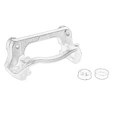 Set montaj etriere frana Jugul etrierului de frana Spate Dreapta/Stanga pentru vehicule cu tractiune fata NISSAN NV400 OPEL MOVANO B RENAULT MASTER III 2.3D 02.10- OE RENAULT 44 00 138 23R