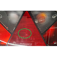 Stop spate Rear lamp R MULTIPOINT II 12V with indicator with fog light with stop light parking light triangular reflector scratched glass ASPOCK A24-7200-007 WYP