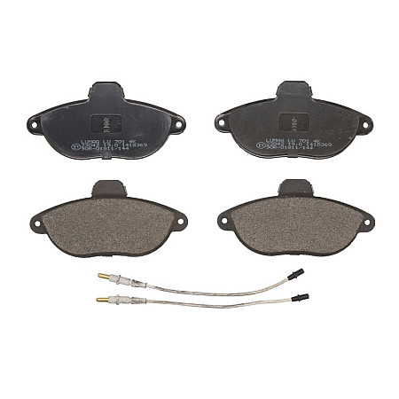 Set placute de frana Fata cu senzor de uzura integrat cu suplimente CITROEN EVASION JUMPY FIAT SCUDO ULYSSE PEUGEOT 806 EXPERT 1.6-2.0D 07.95-12.06 BRECK 23042 00 701 10